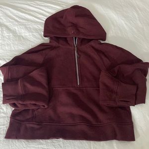 Lululemon cropped over sized xs/s scuba